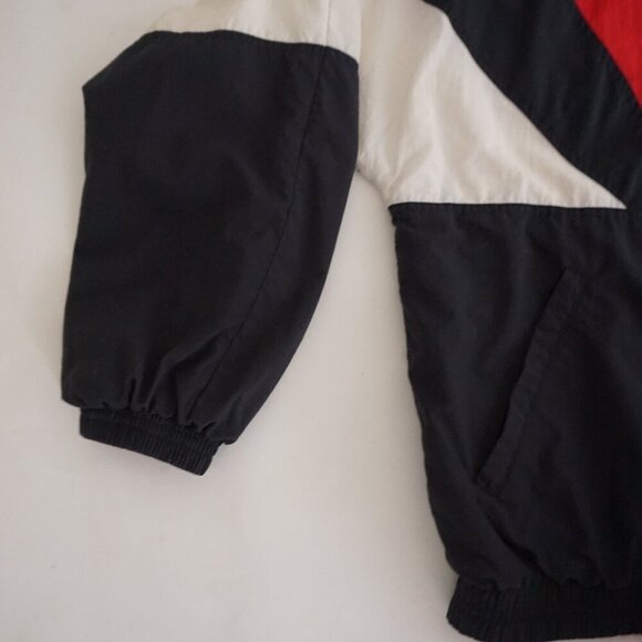 Vintage '80s What's Up Red Black Jackalopes Nylon Cotton Lined Sporty Jacket XL - Picture 9 of 11